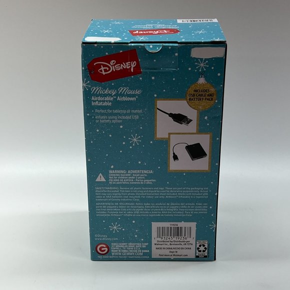 Gemmy Airblown Inflatable Disney Mickey Mouse Santa Table Top Mantel 21 Inch - Picture 3 of 7